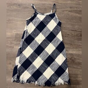 Navy and White Plaid Dress Universal Threads XS